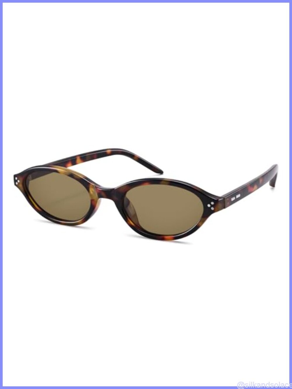 Polarized Oval Cat Eye Sunglasses UV400 Retro Narrow Y2K Shades